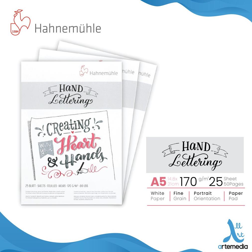 Jual Kertas Gambar Hahnemuhle Hand Lettering A5 Pad | Shopee Indonesia
