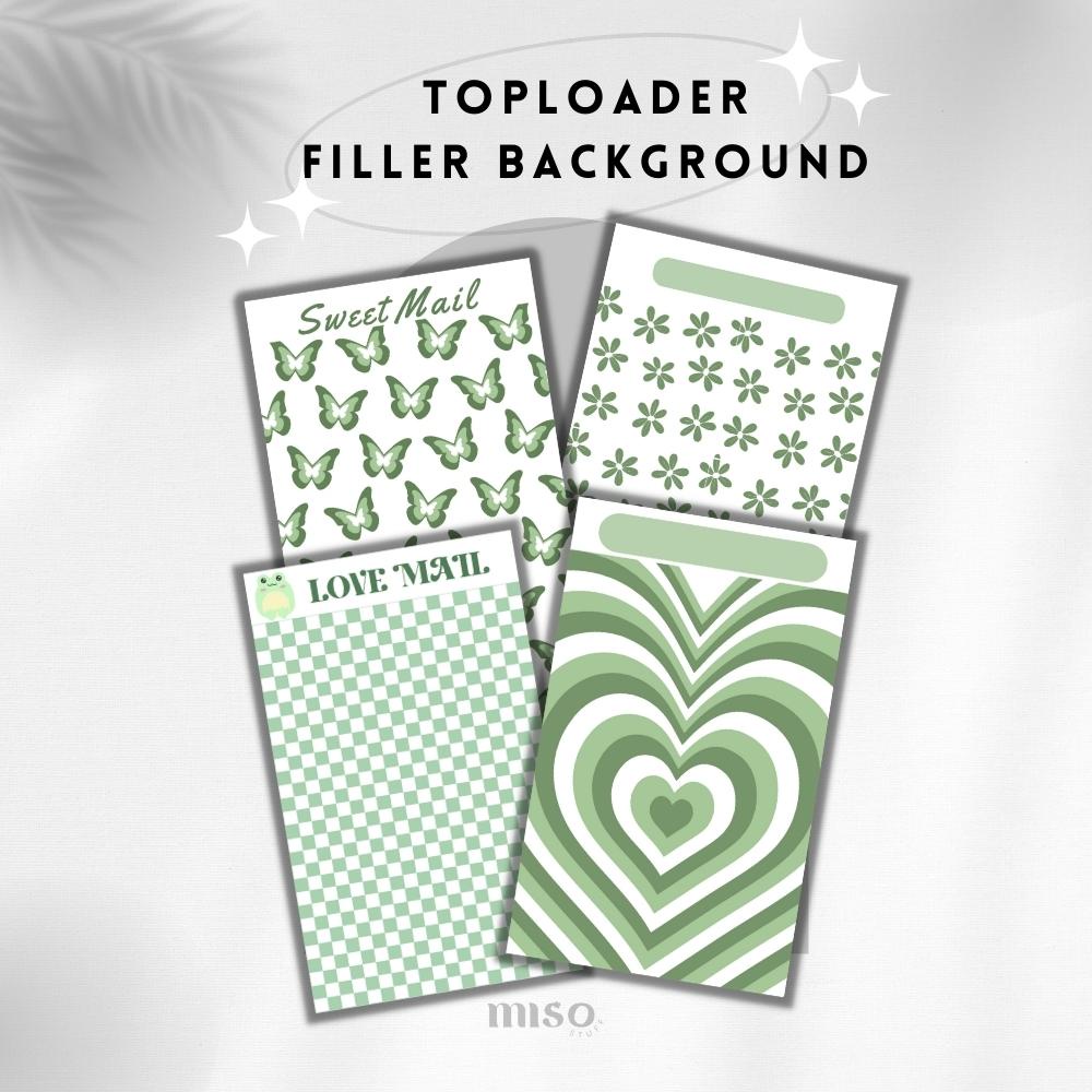 Jual Toploader Photocard Background GREEN / Toploader Photocard Filler ...