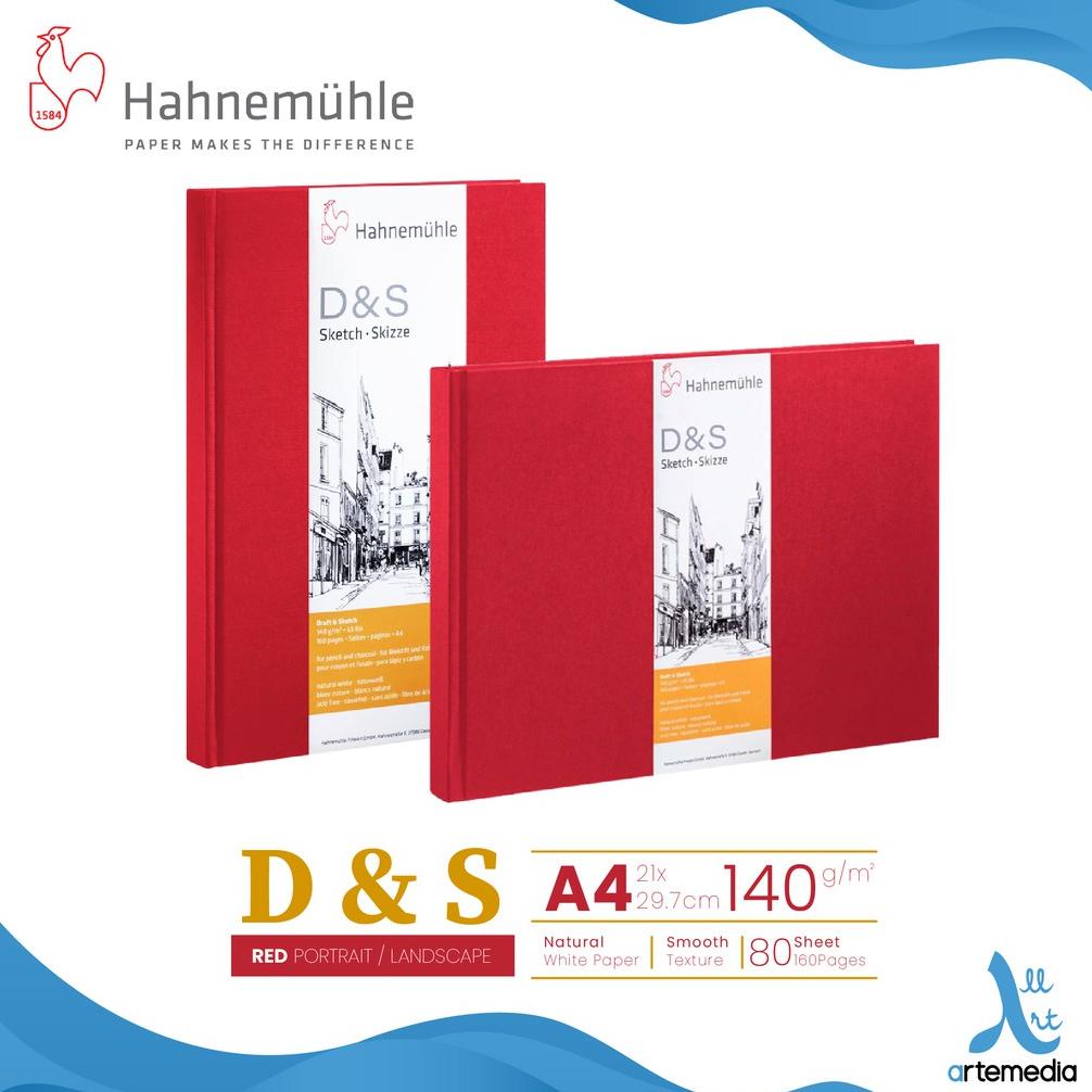Jual Buku Sketsa Hahnemuhle D&S A4 Hard Cover Stitch Bound Sketchbook