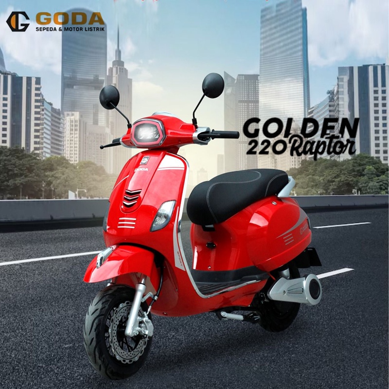 Jual Goda 220 Golden Raptor Sepeda Motor Listrik | Shopee Indonesia