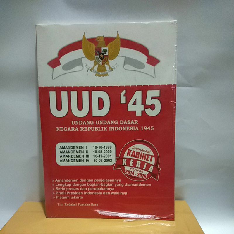 Jual BUKU UNDANG-UNDANG DASAR NEGARA REPUBLIK INDONESIA 1945 ( UUD 45 ...