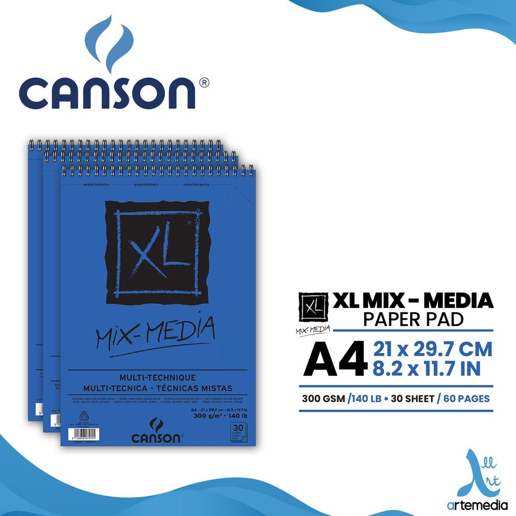 Jual Buku Sketsa Gambar Canson XL Mixed Media A4 Sketchbook Wirebound