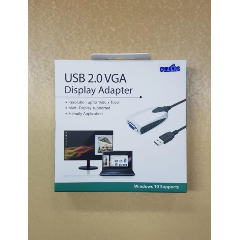 Jual Kabel Usb 2.0 to Vga Chronos (KODE J6136) Shopee Indonesia
