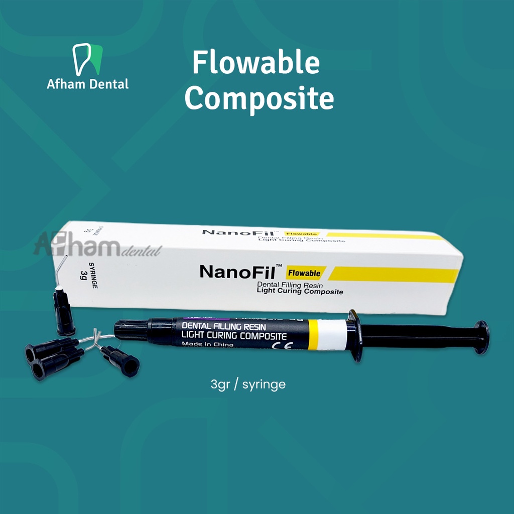 Jual Dental Composite Komposite Komposit Nanofill Flow Isi 3 gram
