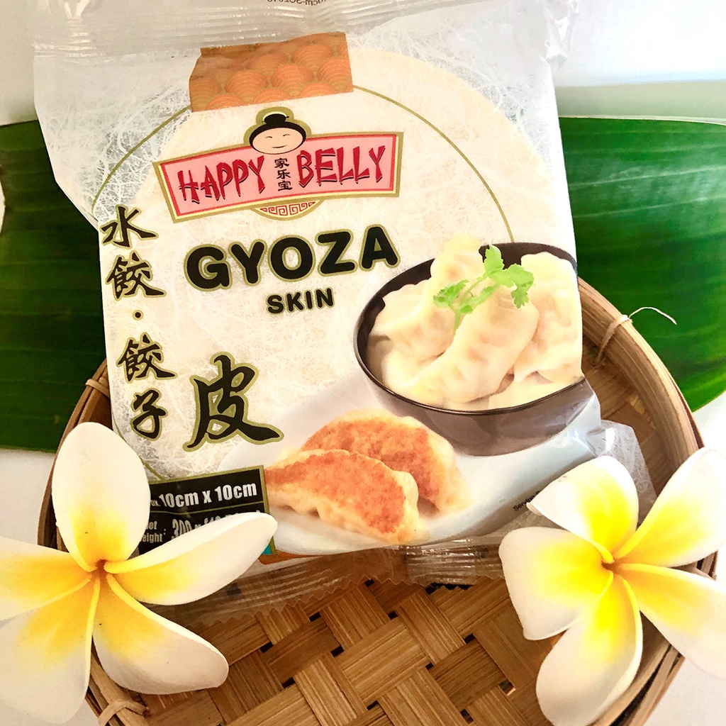 Jual Happy Belly Gyoza Skin / Kulit Pangsit / Kulit Dumpling 300 Gr ...