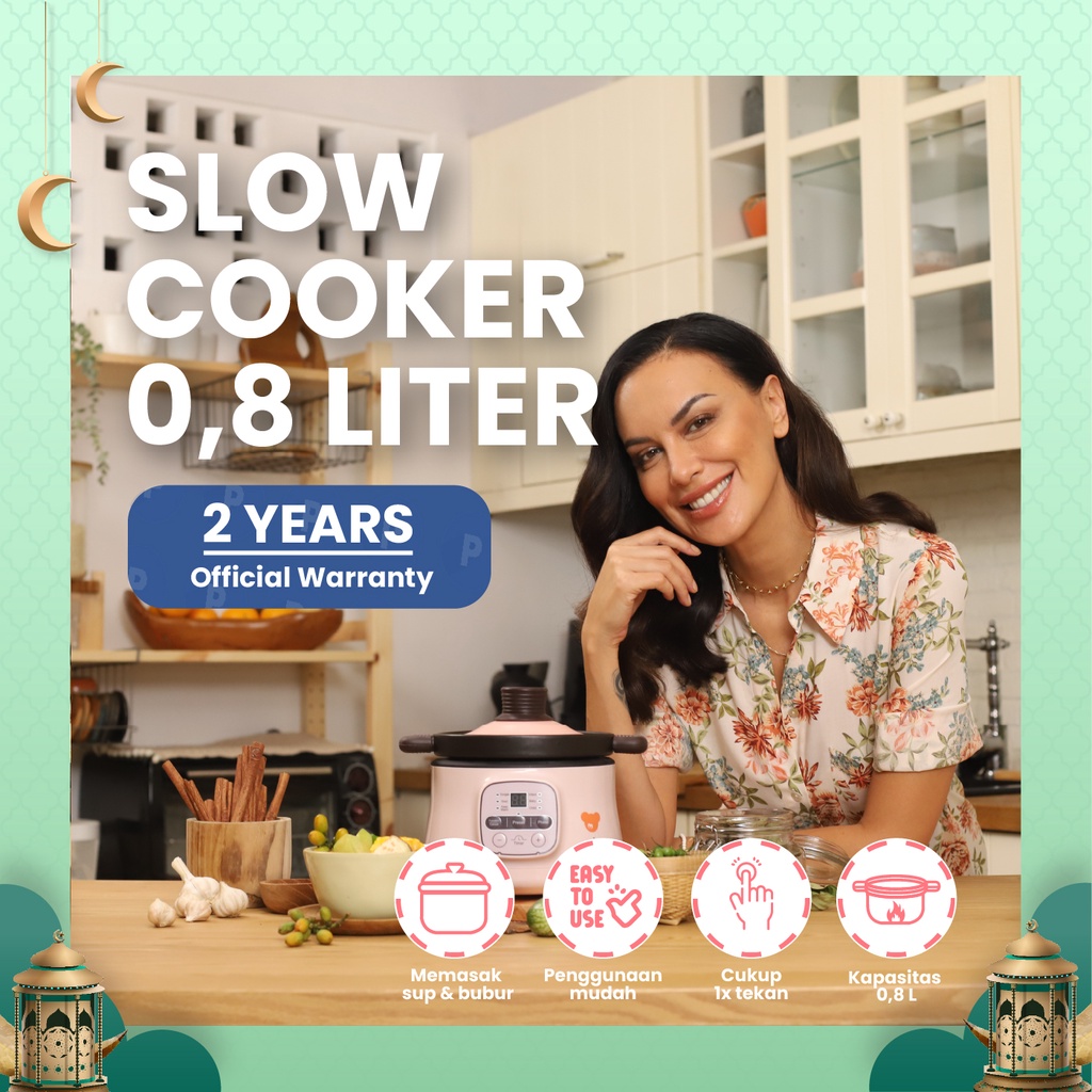 Jual EMILY Slow Cooker Claypot 0.8L Baby & Family Food Maker / MPASI