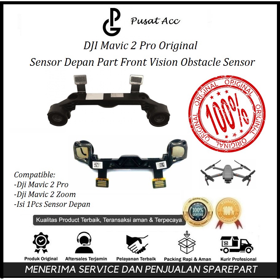 Jual DJI Mavic 2 Pro Sensor Depan Original for Mavic 2 Pro/Zoom Front ...