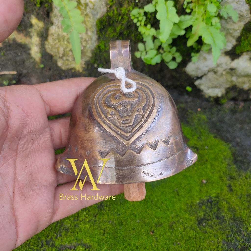 Jual Bel Pintu Kuningan Bel Rumah Antik Lonceng Sapi Brass Doorbell ...