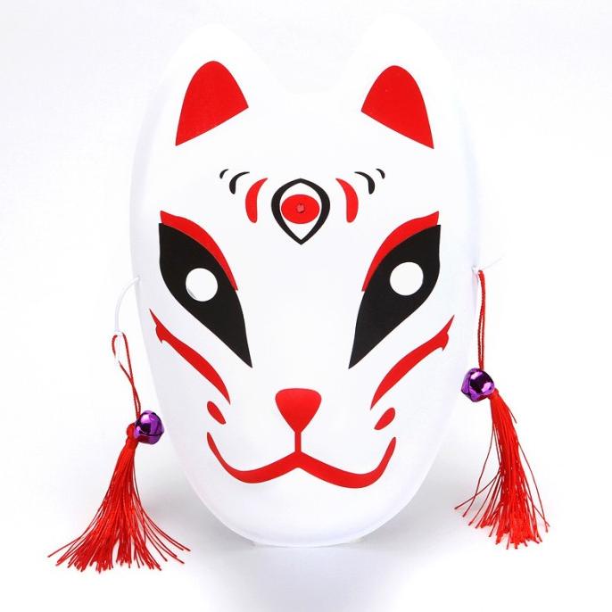 Jual Tofk Topeng Kitsune Fox Bunkasai Japanese Festival Mask Rubah ...