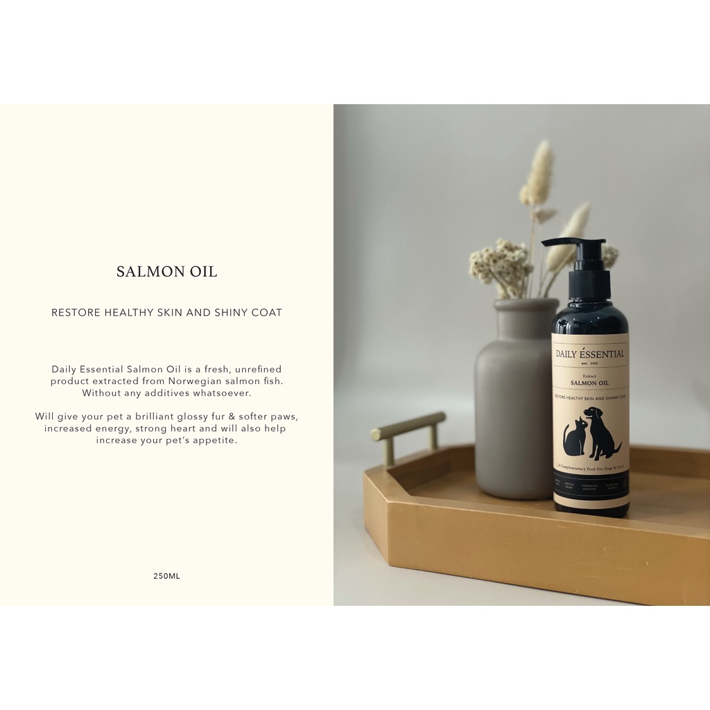 Jual Salmon oil Daily essential for cat and dog | Shopee Indonesia