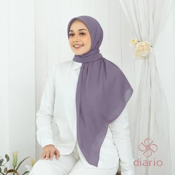 Diario Kerudung Segi Empat Ultrafine Plain Scarf Purple Series