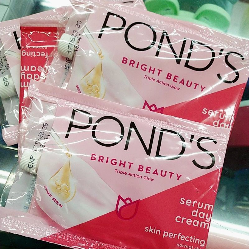 Jual Ponds Bright Beauty Serum day cream Sachet 7.5g / Ponds Day Cream ...