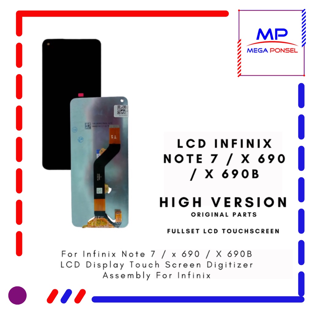 Jual LCD Infinix Note 7 / X690 / X690B Fullset Touchscreen | Shopee ...
