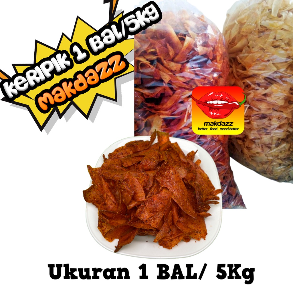 Jual Keripik Setan Kripset Keripik Singkong 1 Bal 5kg Shopee Indonesia