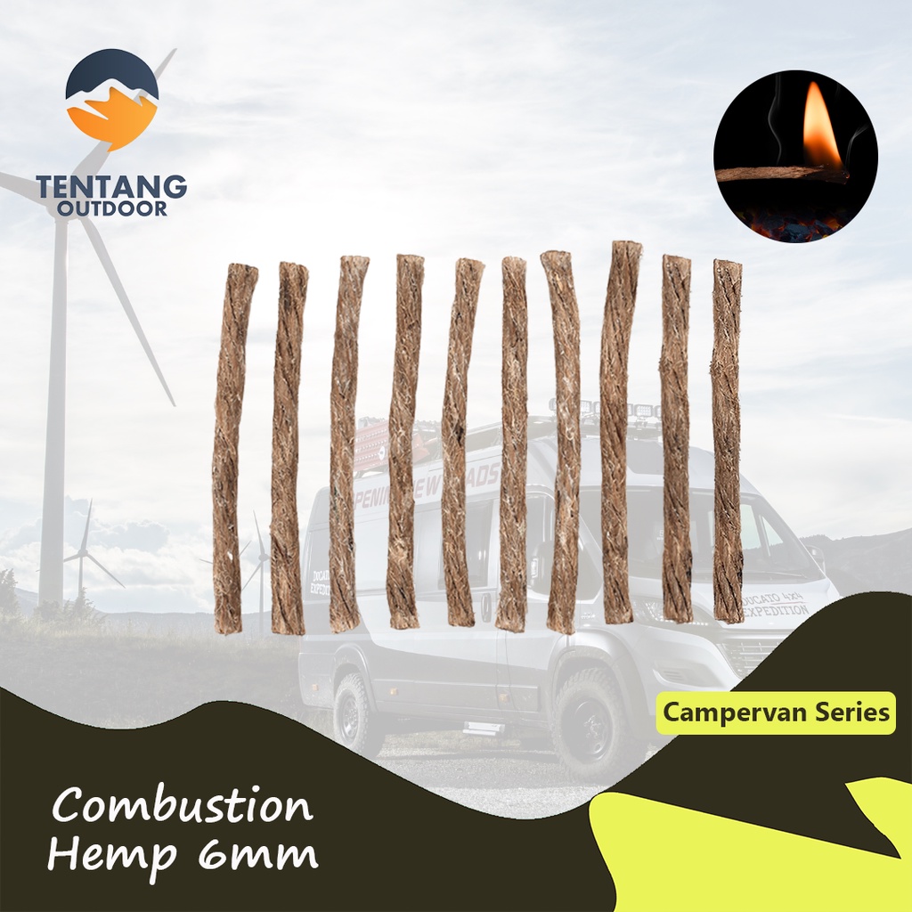 Jual Sumbu Rami Pembakaran Api Camping Combustion Hemp Outdoor Hiking ...