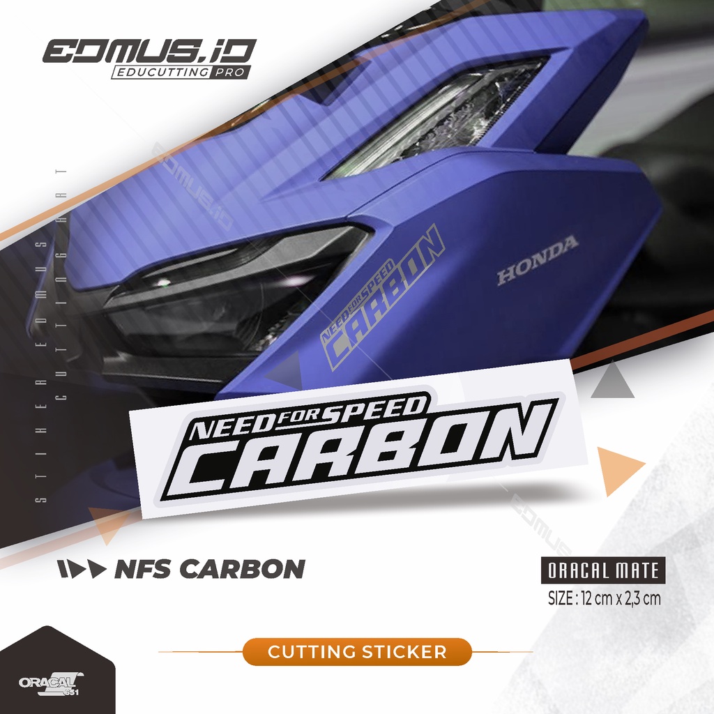Jual Cutting Stiker NFS Carbon | Cutting Sticker Oracal Premium ...