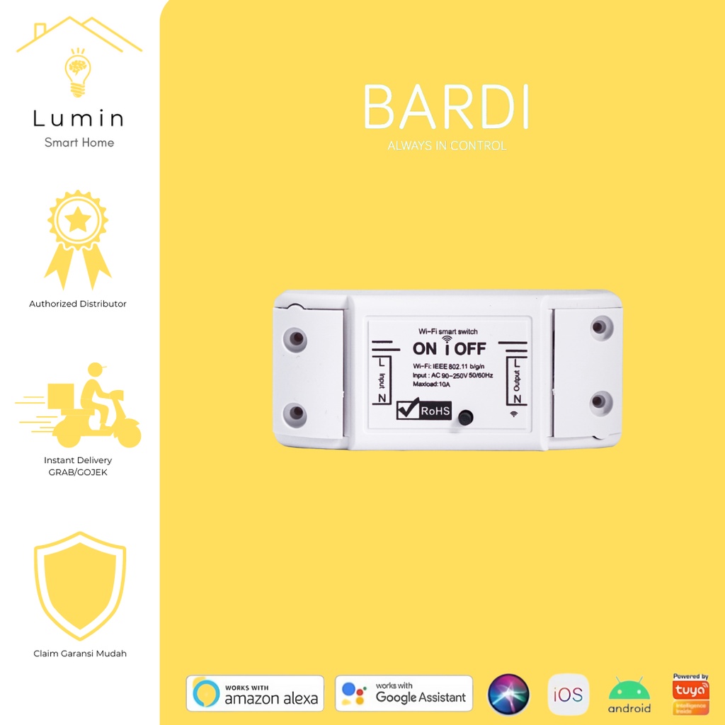 Jual BARDI Smart BREAKER ON OFF Switch Wireless IoT Home Automation ...