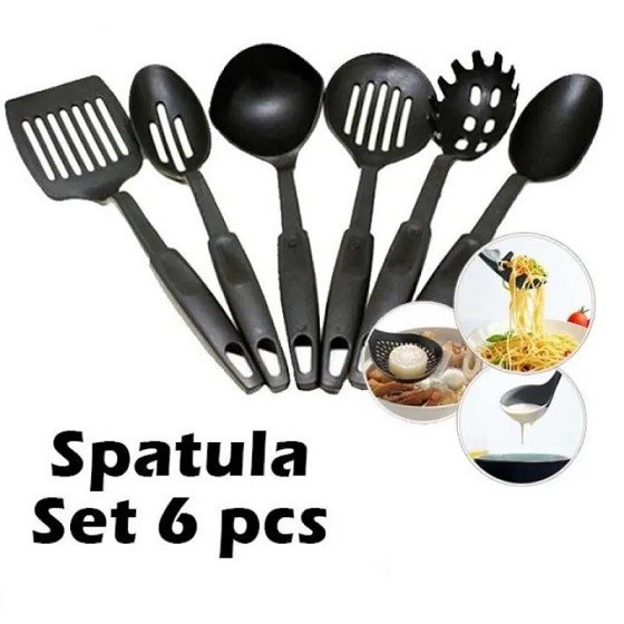 Jual Spatula Set Isi 6 Pcs Sutil Sodet Peralatan Masak Tumis Lengkap 6