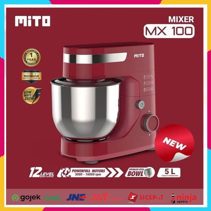 Jual MITO STAND MIXER MX-100 KAPASITAS 5 LITER - MERAH | Shopee Indonesia