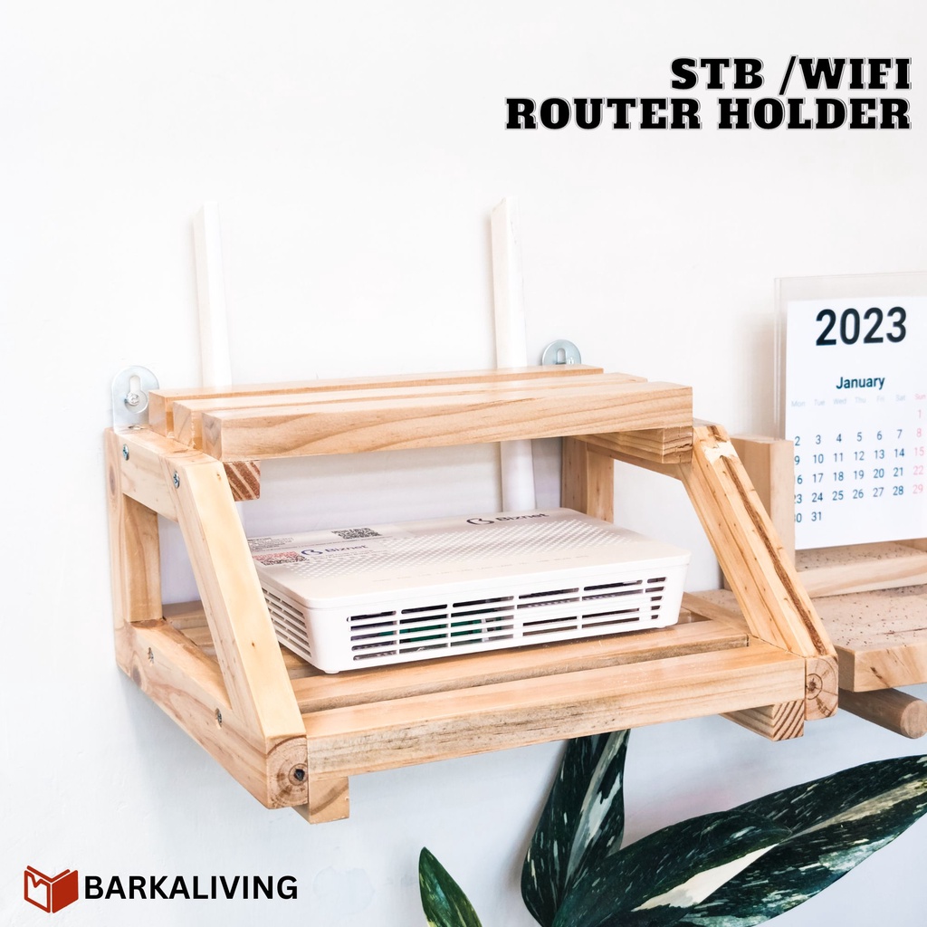 Jual STB Wifi Router Stand Holder Rak Gantungan Modem Set Top Box