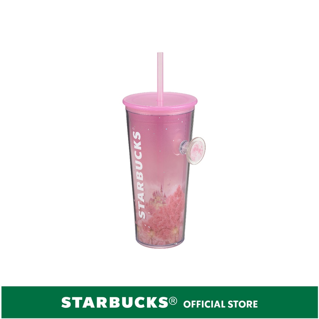 Black & Pink/Blue Holographic Leopard Print Reusable Starbuck Cold Cup