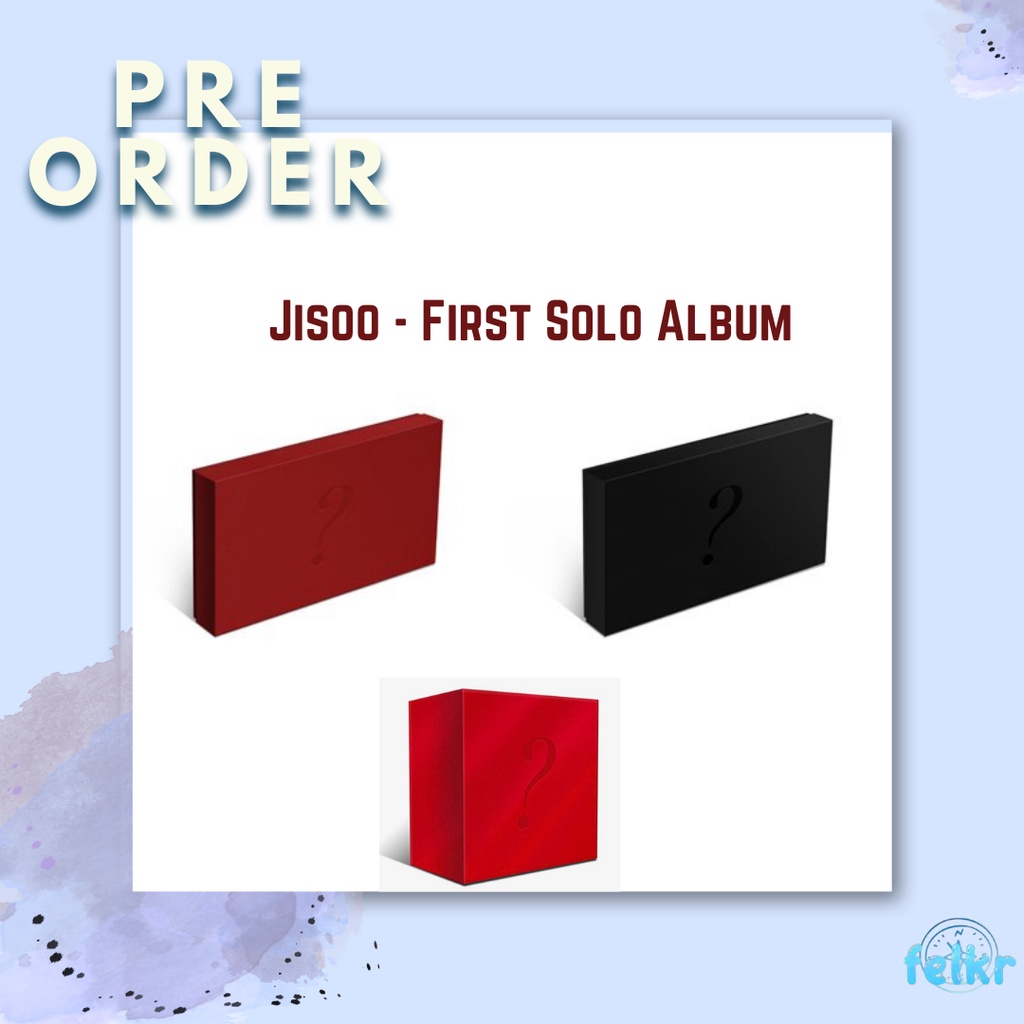 Blackpink JISOO First Single Album KiT Album + Pre-order Benefits + Esclusivi Regali Digital BolsVos (planner E Sticker K-POP)