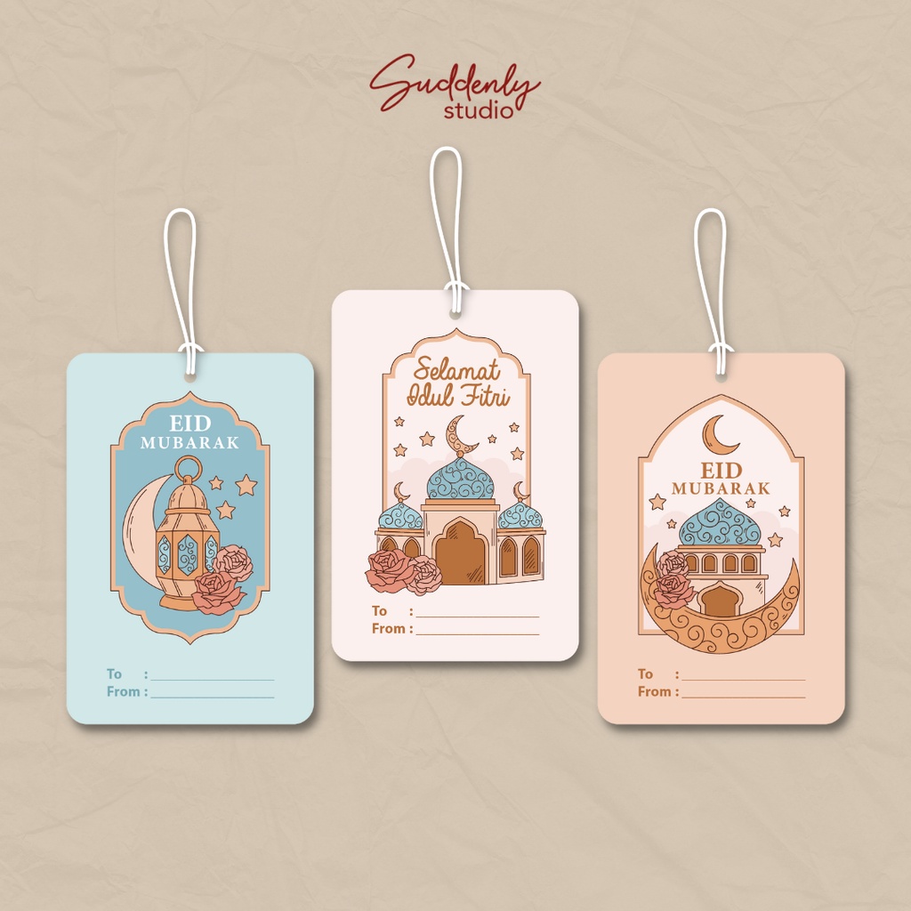 Jual Gift Tag Hang Tag - Eid Mubarak / Lebaran #1 - SUDDENLY STUDIO ...