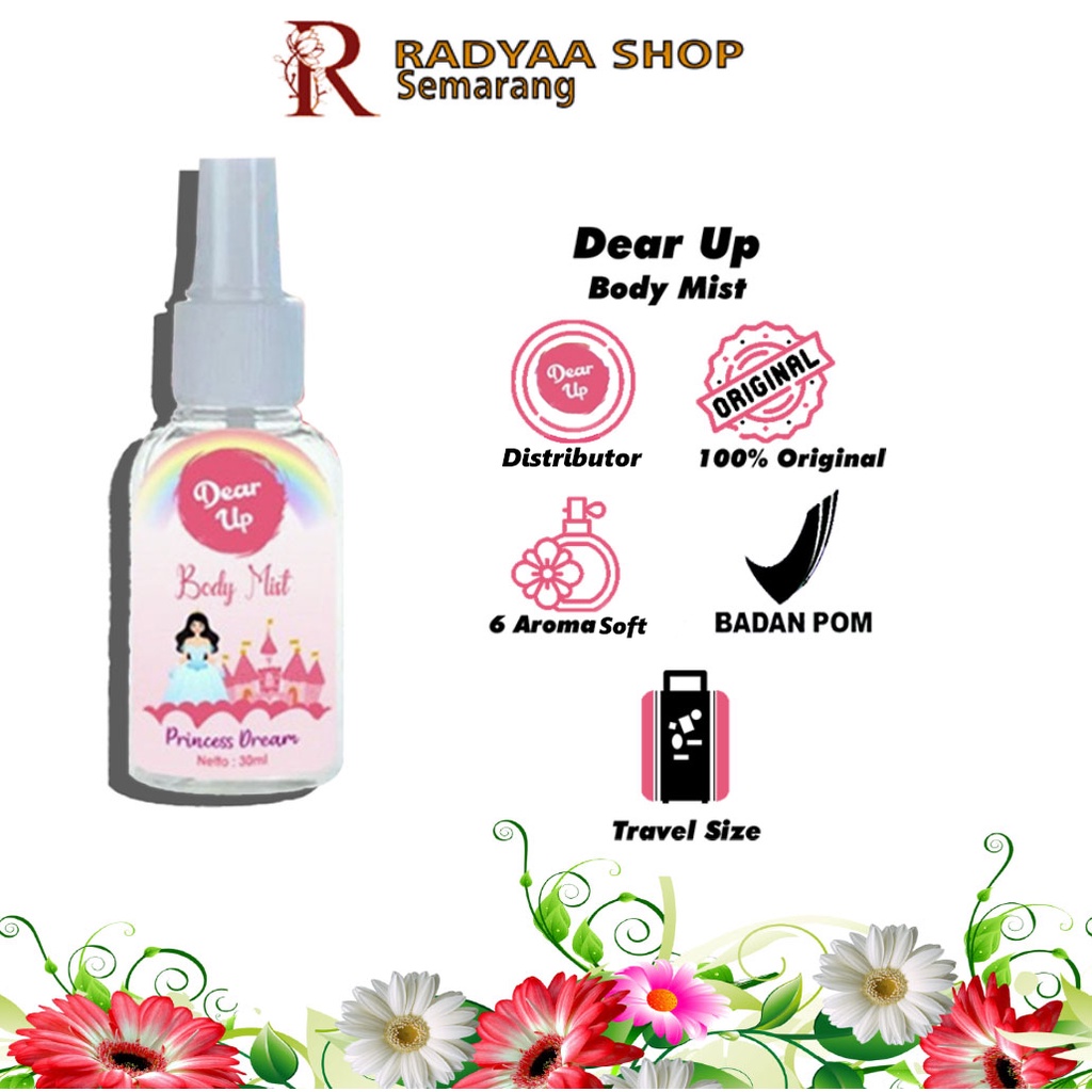 Jual BODYMIST DEAR UP BPOM PARFUM BADAN AWET SPRAY | Shopee Indonesia
