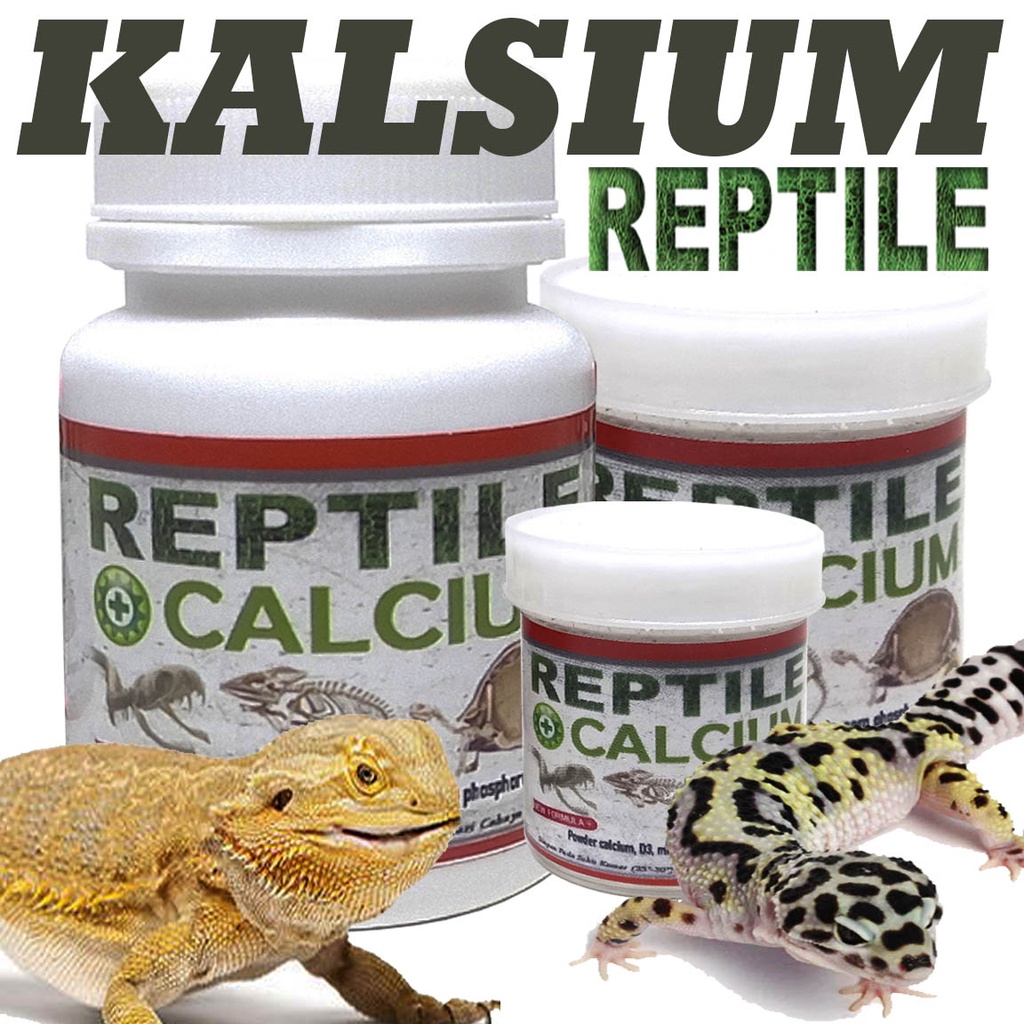 Jual Reptile calcium kalsium reptil multi vitamin dan obat memperkuat ...