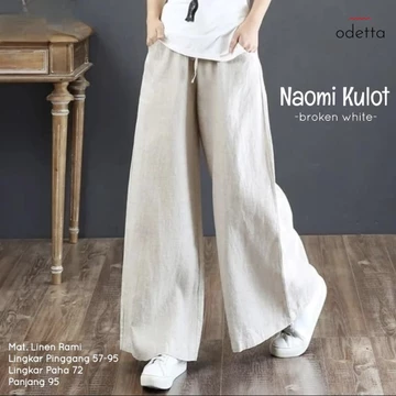 Celana Kulot Jumbo Wanita Linen NAOMI
