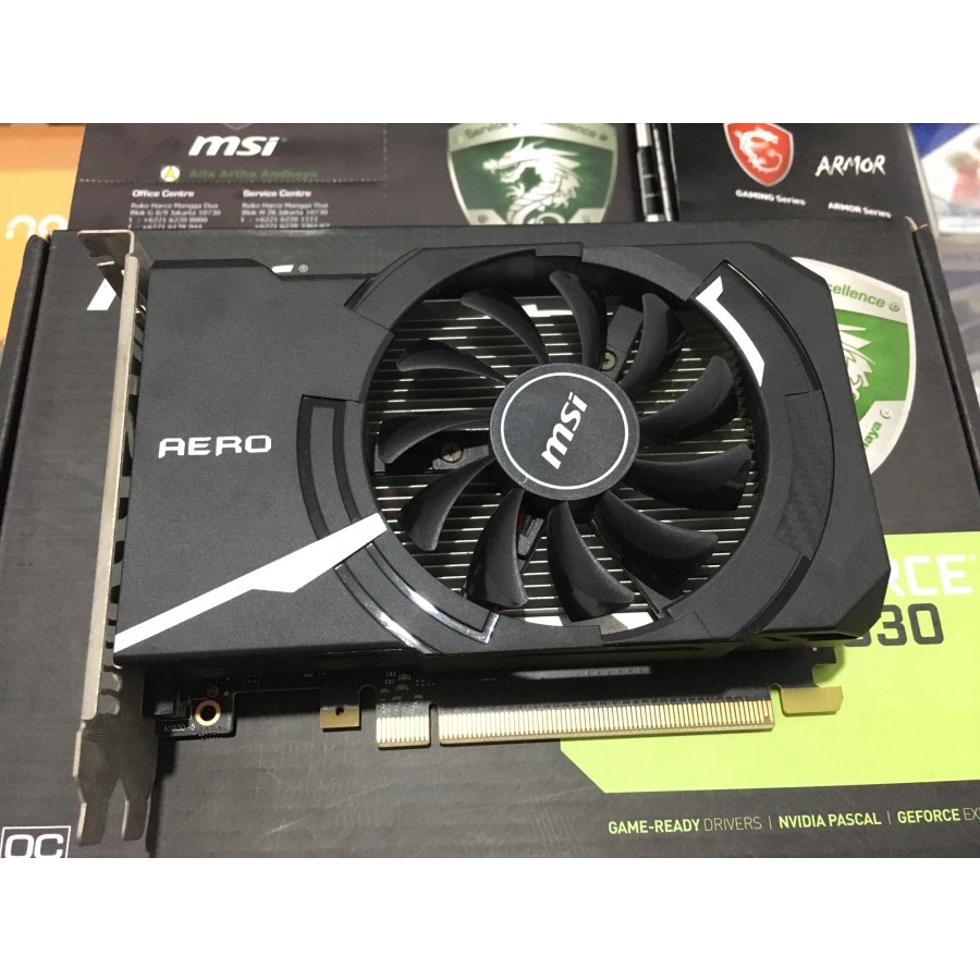 Jual VGA MSI GEFORCE GT 1030 AERO ITX 2GB OC DDR5 DX12 | Shopee Indonesia