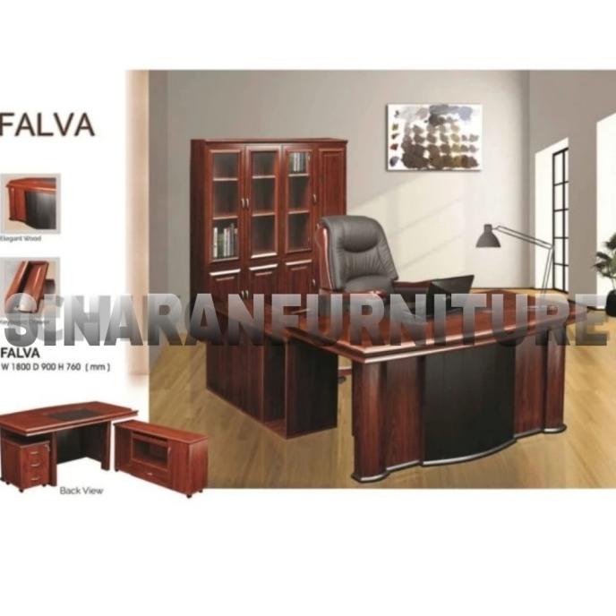 Jual Meja Direktur Meja Wood Exclusive Falva Series Eksekutif