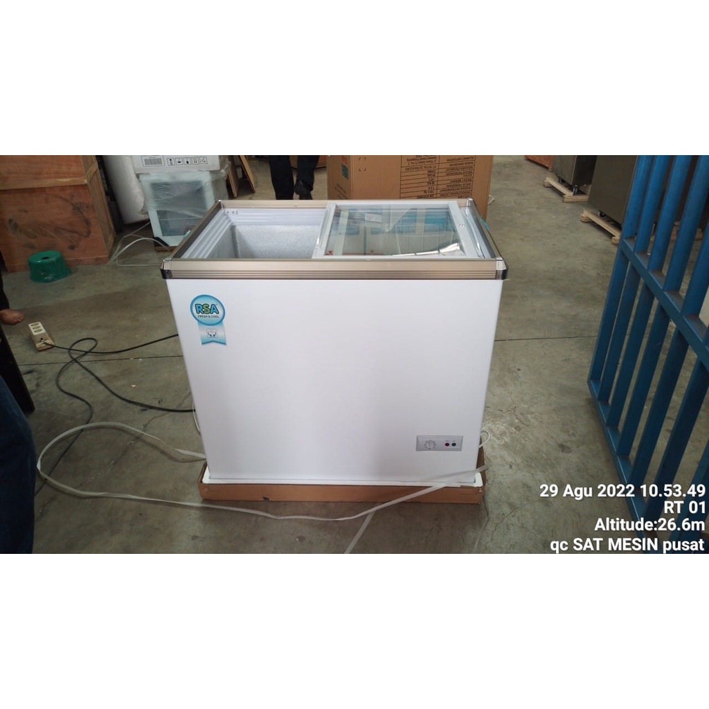 Jual XS-200 RSA SLIDING FLAT GLASS FREEZER / Frezeer kaca geser frozen ...