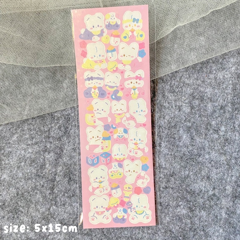 Jual Cute Glitter Sticker Hologram | Sticker Hologram | Sticker Glitter ...