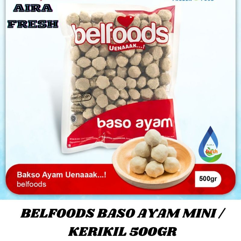 Jual Bakso Ayam Belfoods 500g | BELFOODS BASO AYAM MINI 500g Bakso Ayam ...