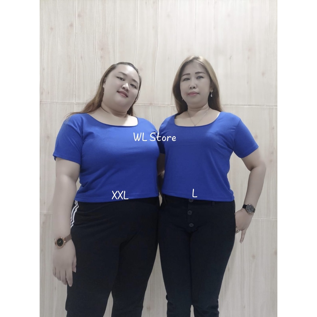 Jual Wl Store Crop Top Big Size Crop Top Jumbo Crop Top Elsaa Shopee