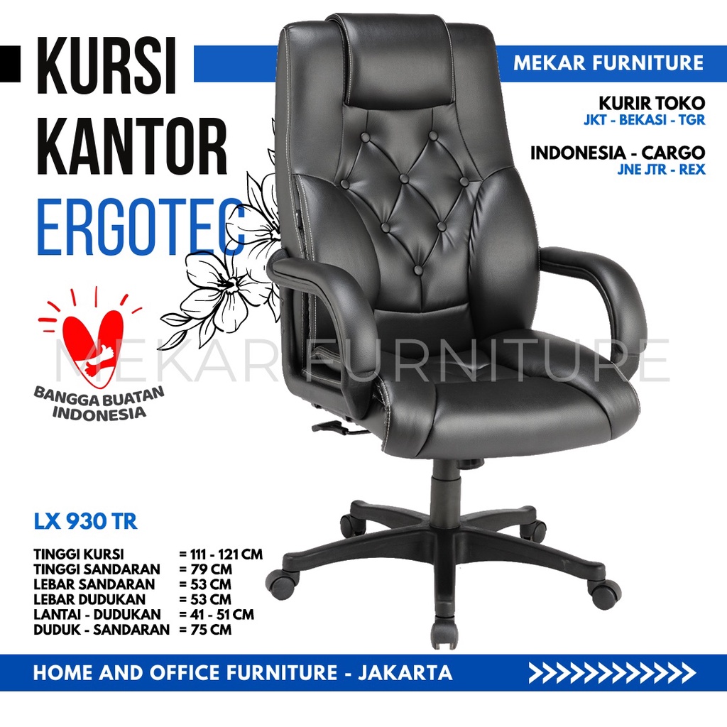 Jual ERGOTEC LX 930 TR Kursi Kantor Kursi Direktur Kursi Kerja - Mekar ...