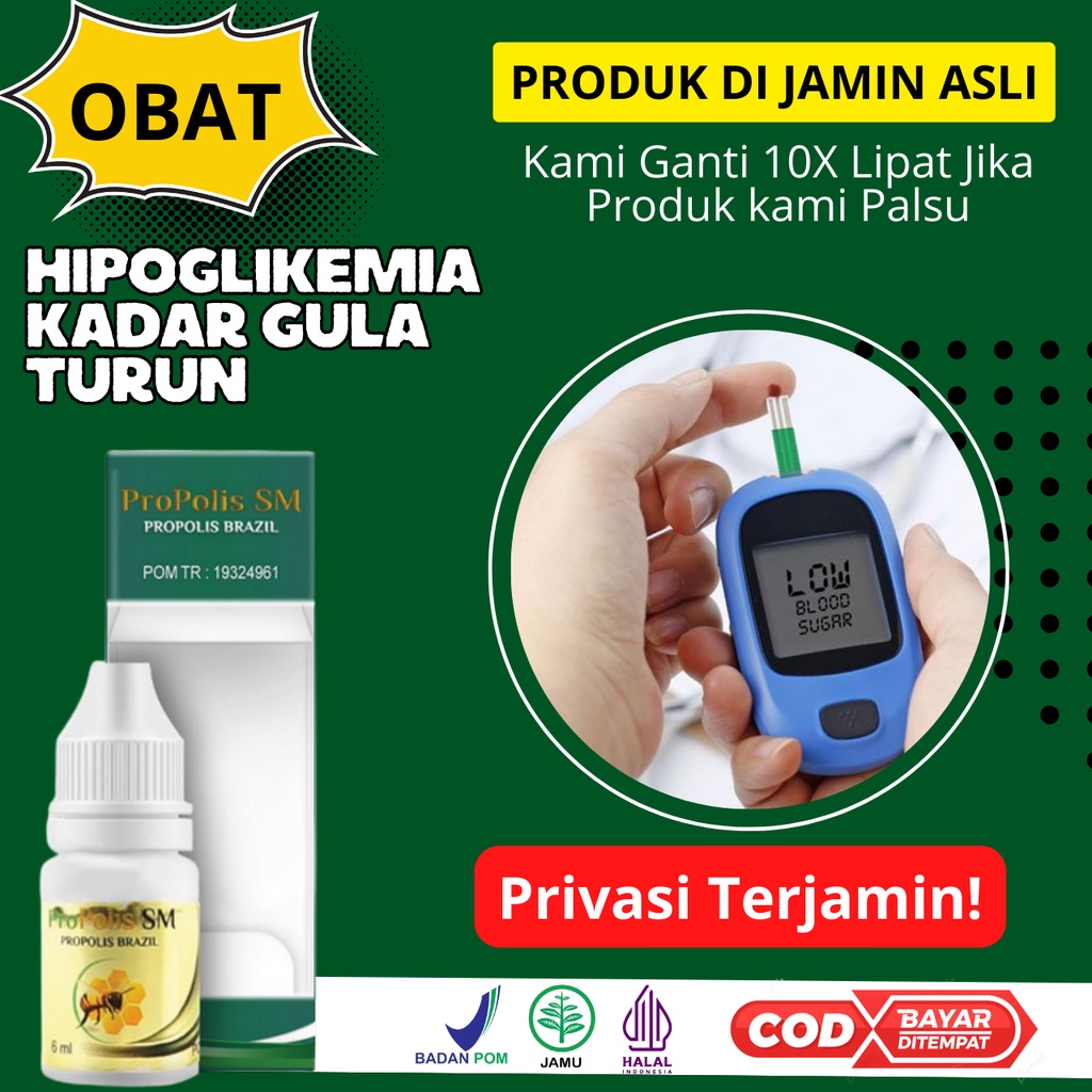 Jual Propolis Sm Obat Hipoglikemia Kadar Gula Turun Kekurangan Glukosa