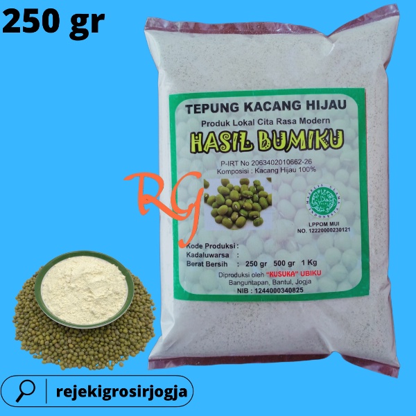 Jual Tepung Kacang Hijau Organik 250 Gram Green Bean Powder Organic 250