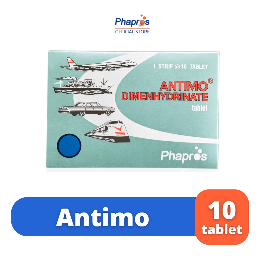 Jual Antimo Obat Anti Mabuk 10 Tablet | Shopee Indonesia