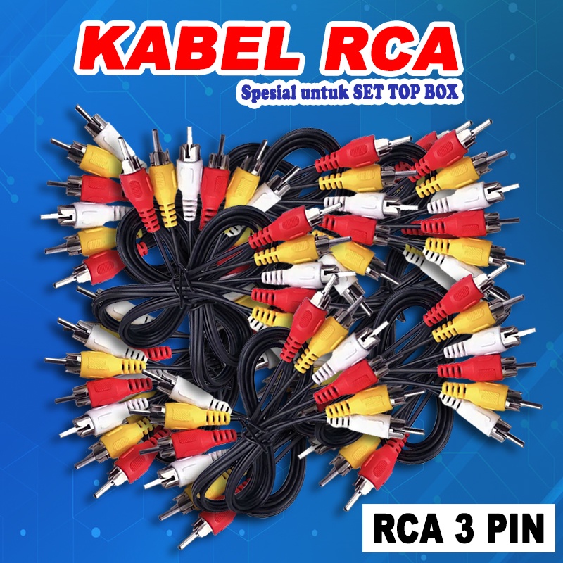 Jual Kabel RCA 3 warna ,kabel Set Top Box ,Tv dan perangkat audio video ...