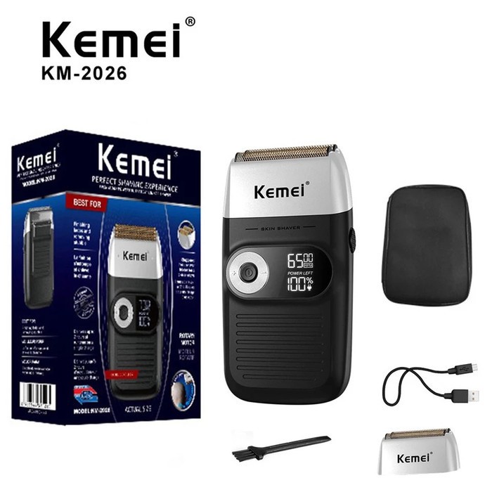Jual COD Alat Cukur Rambut Botak Kemei KM-2026 Hair Clipper Razor ...