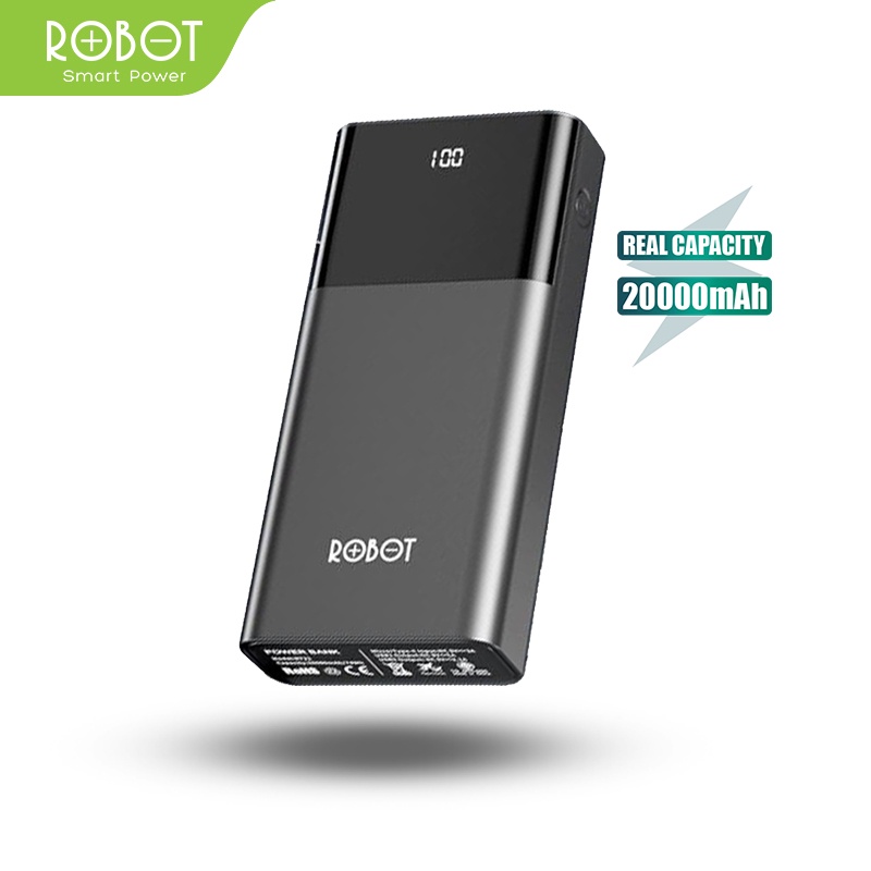 Jual ROBOT Smart Powerbank Fast Charging 20000mAh RT22S (Upgrade dari ...