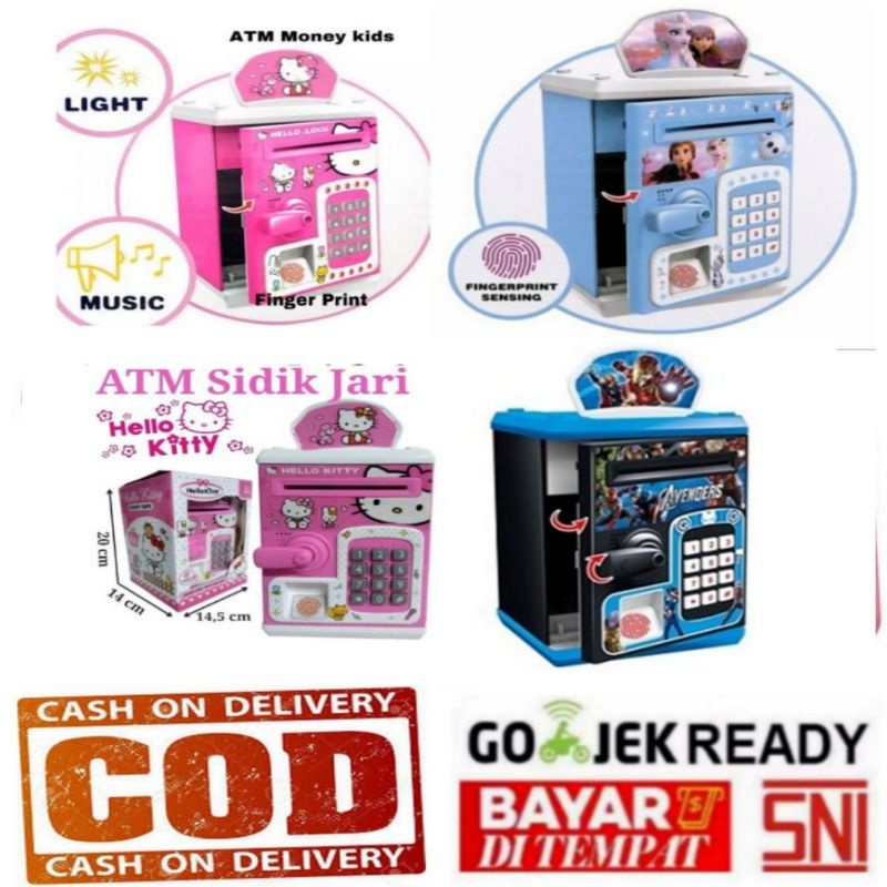 Jual MAINAN ANAK CELENGAN MENABUNG BISA PAKAI PASSWORD DAN FINGERPRINT