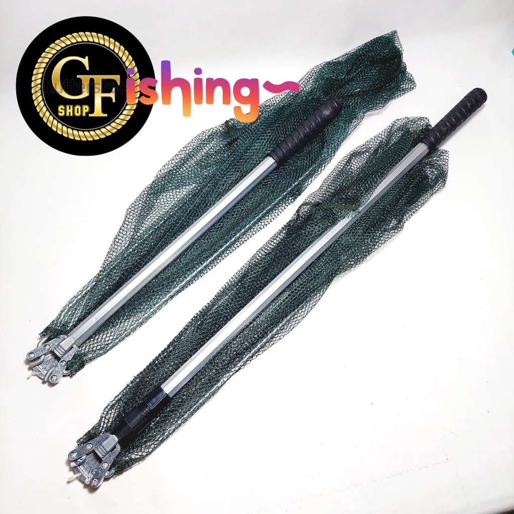 Jual TANGGUK SEROKAN JARING IKAN TELESCOPIC NET ALUMINUM | Shopee Indonesia