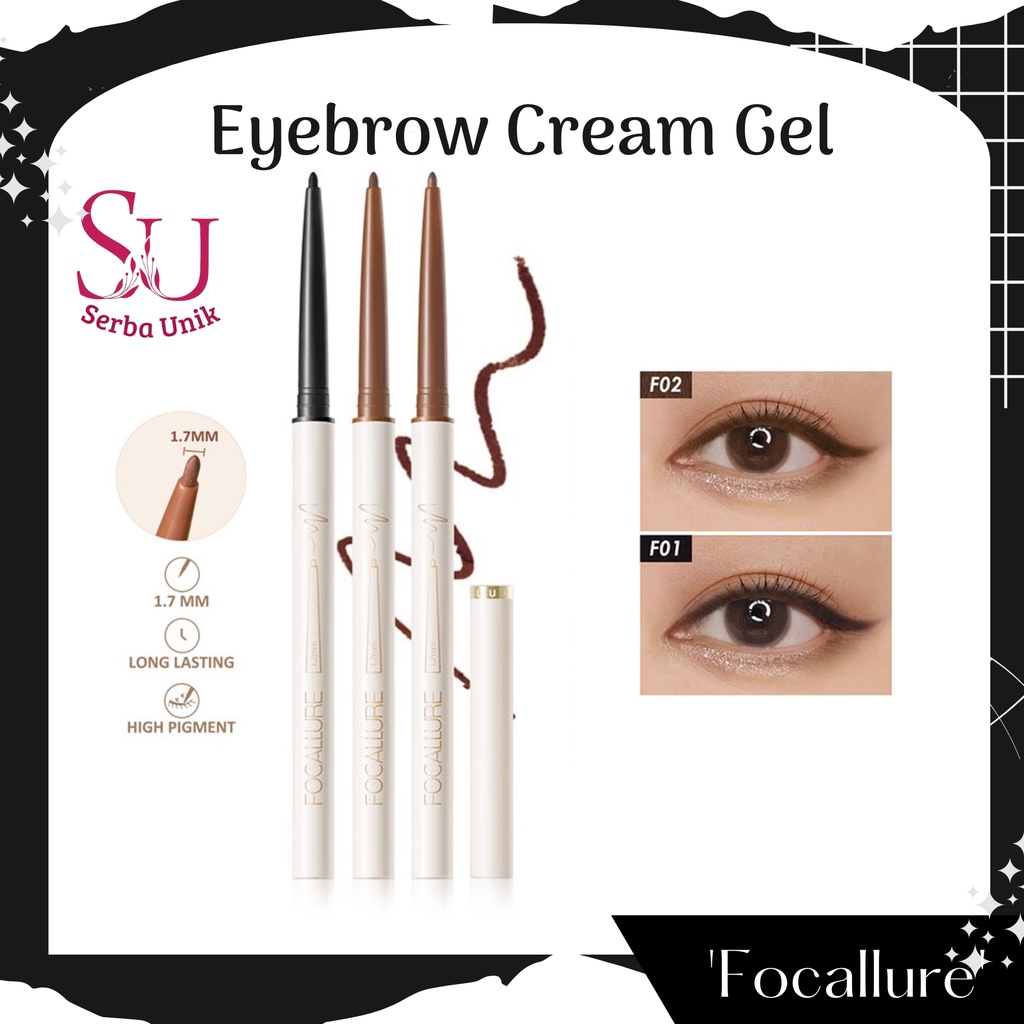 Jual Focallure Eyeliner Gel Pencil Waterproof / Perfectly Defined Gel