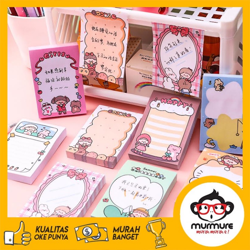 Jual MURMURE I STICKY NOTE FAMILY LIFE MEMO TEMPEL LUCU | Shopee Indonesia