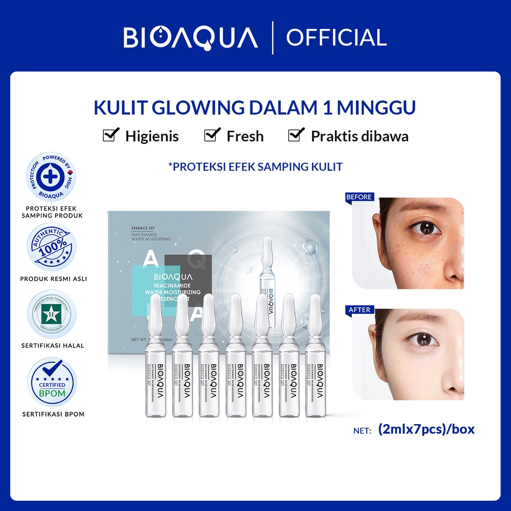 Jual BIOAQUA Ampoule Serum 2ml*7pcs Niacinamide Water Moisturizing