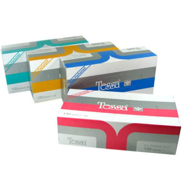 Jual Tessa Facial Tissue 120 Sheet Tissu Kemasan Box Kotak Tesa Shopee Indonesia