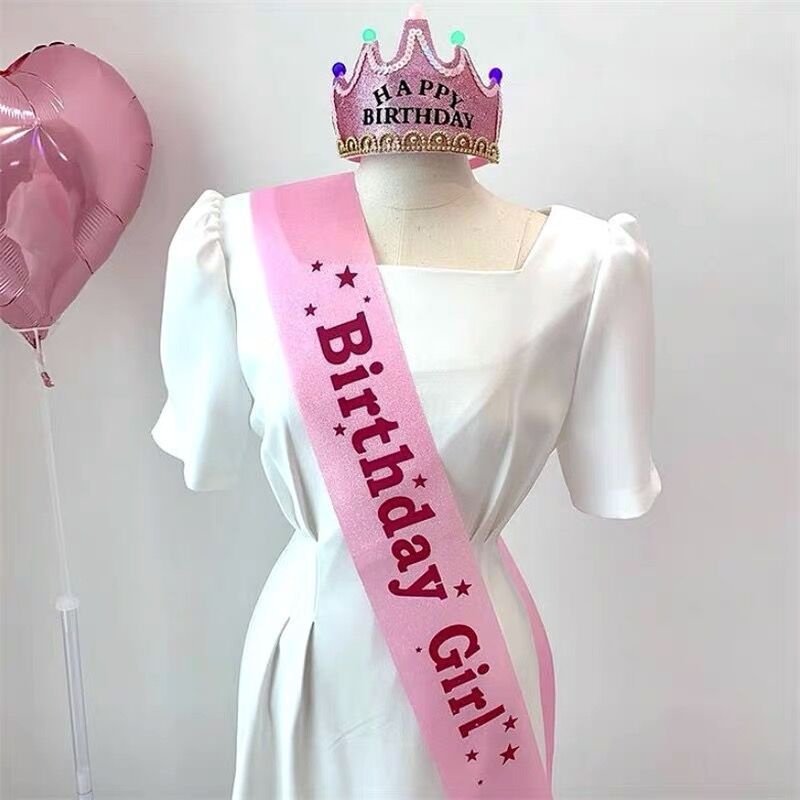 Jual Selempang Happy Birthday Sash Girl Selempang Ulang Tahun Birthday